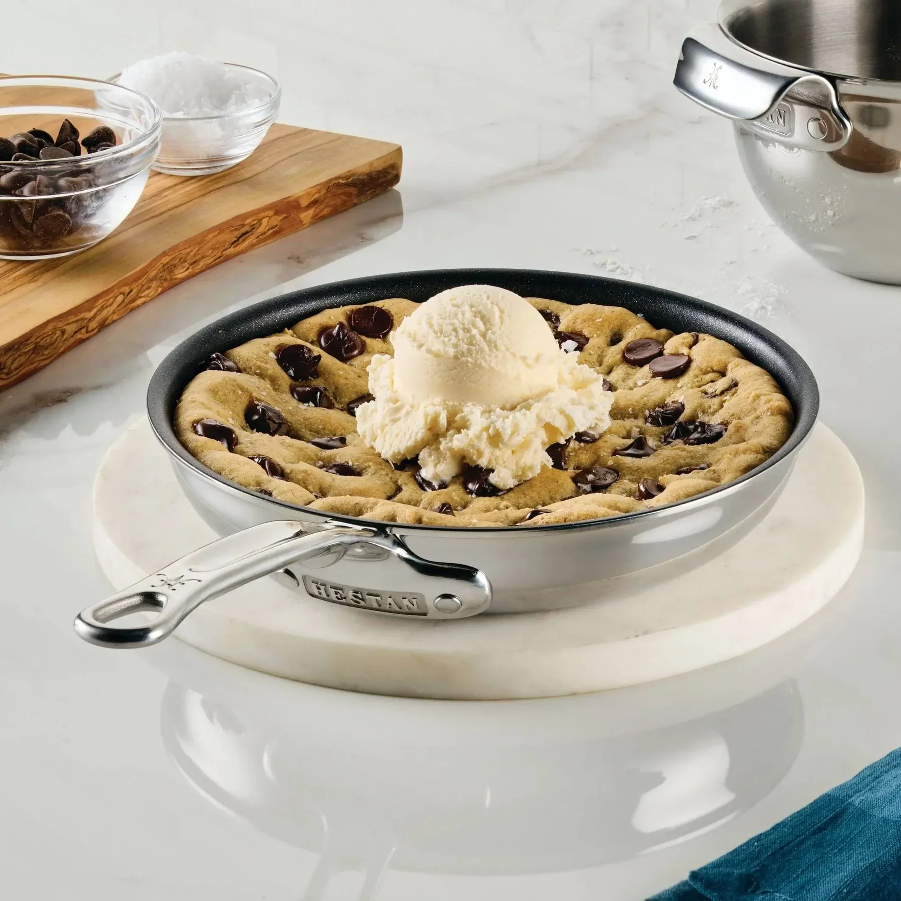 Hestan ProBond Luxe non-stick τηγάνι, Ανοξείδωτο ατσάλι, Ø28 εκ. Hestan