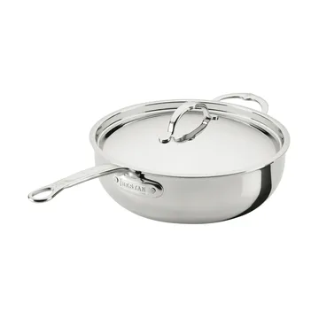 Hestan ProBond Luxe αντικολλητικό τηγάνι πολλαπλών χρήσεων με καπάκι - Ανοξείδωτος χάλυβας, βοηθητική λαβή - Hestan