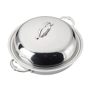 Hestan Probond wok με καπάκι 36 εκ.. - Ανοξείδωτο ατσάλι - Hestan