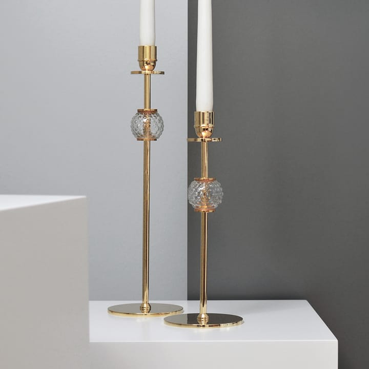 Alba κηροπήγιο 40 cm, Μασίφ ορείχαλκος και γυαλί Hilke Collection