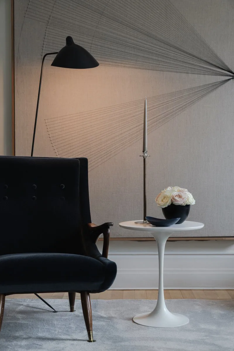 Alto Basso κηροπήγιο, Επινικελωμένος ορείχαλκος Hilke Collection