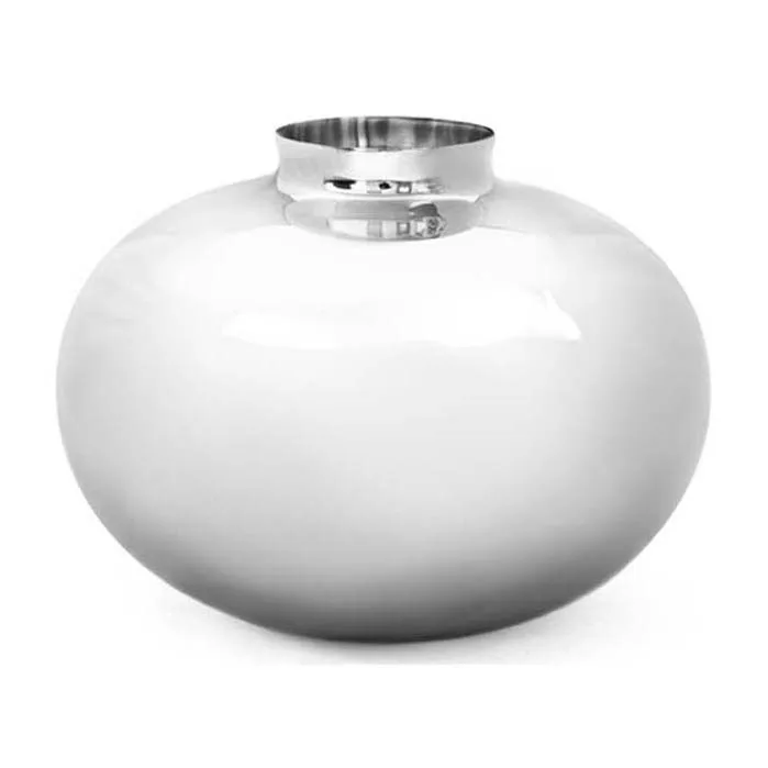 Amico βάζο Ø20 cm, Επινικελωμένος ορείχαλκος Hilke Collection