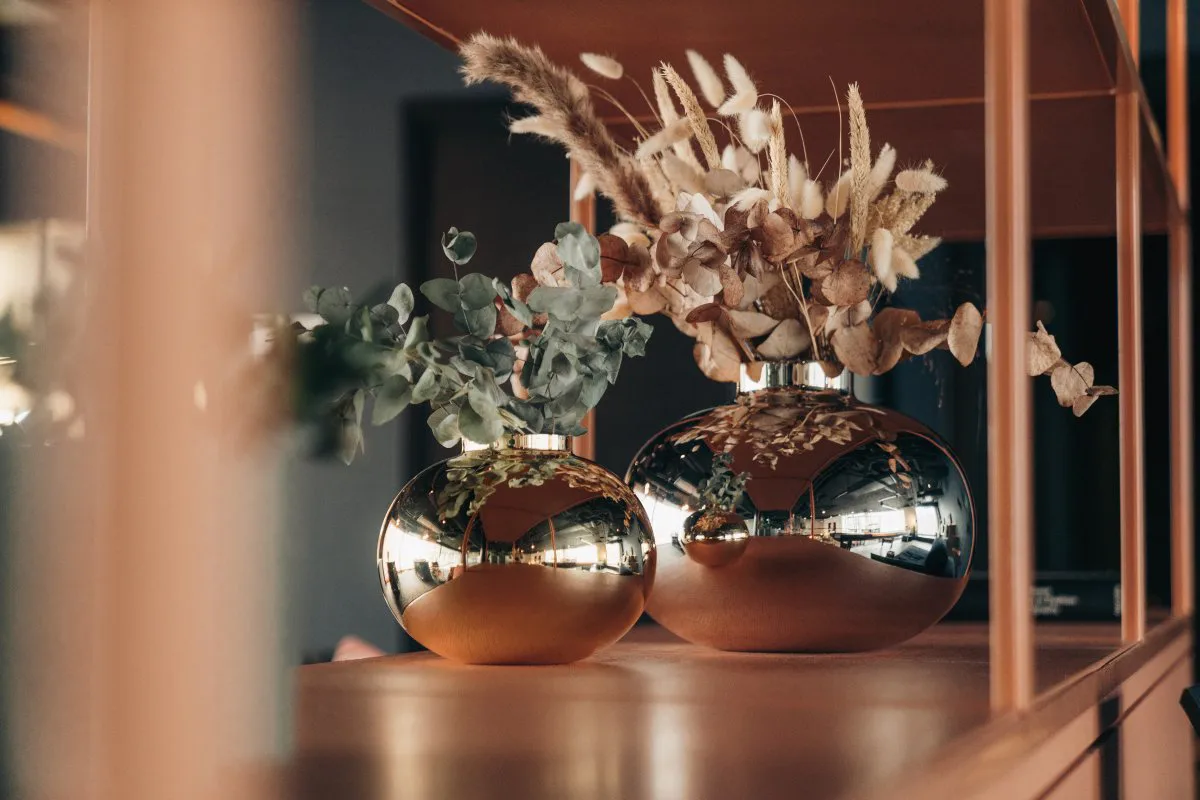 Amico βάζο Ø20 cm, Μασίφ ορείχαλκος Hilke Collection