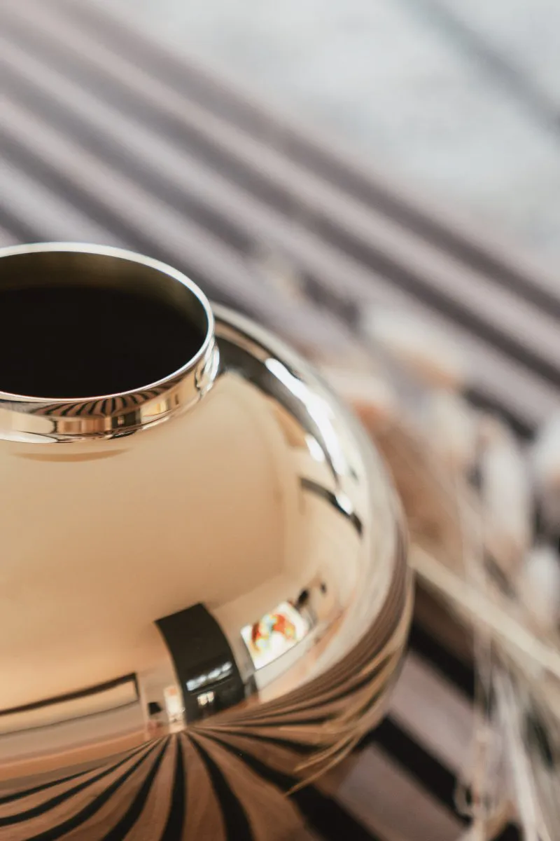 Amico βάζο Ø20 cm, Μασίφ ορείχαλκος Hilke Collection