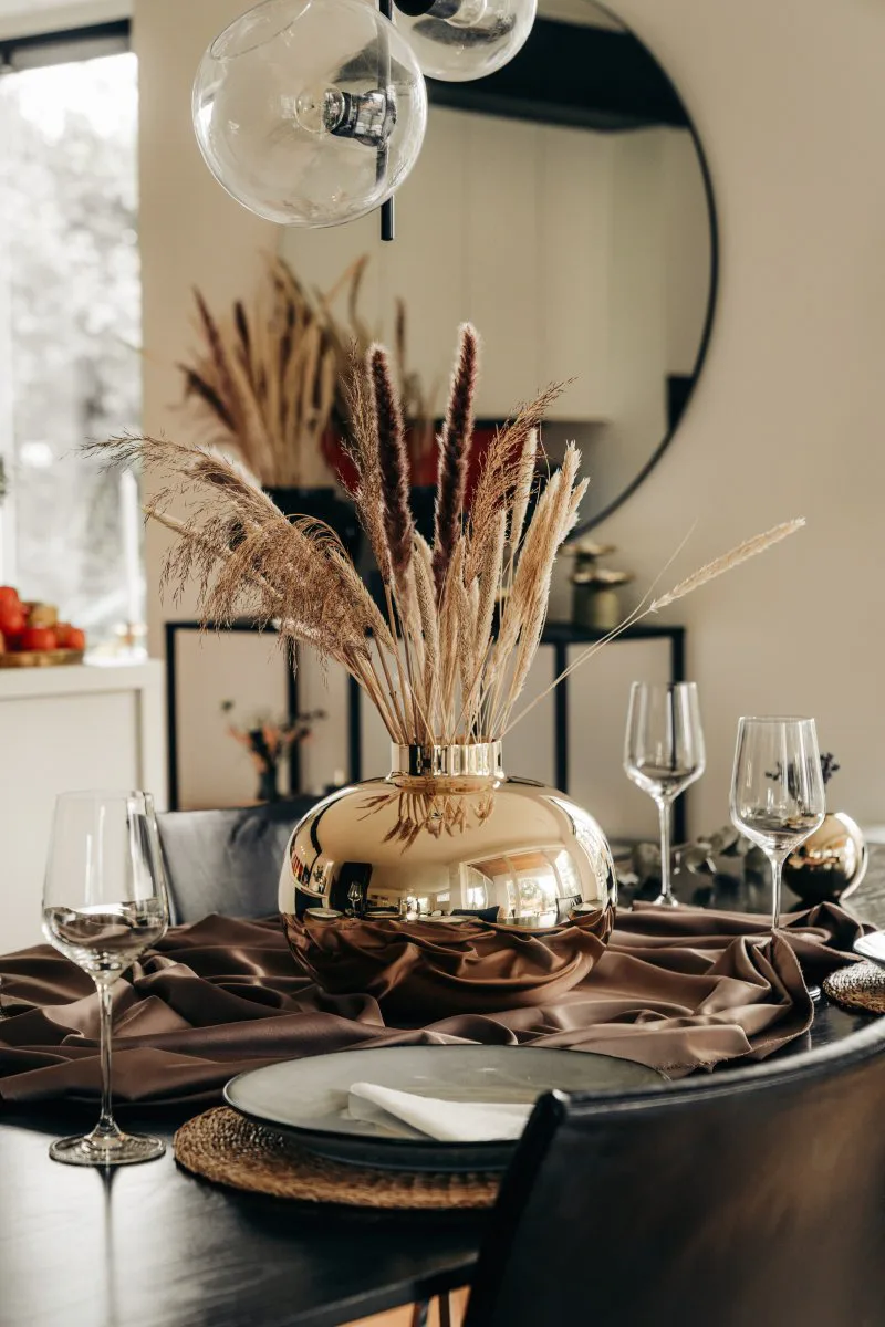 Amico βάζο Ø29 cm , Μασίφ ορείχαλκος Hilke Collection