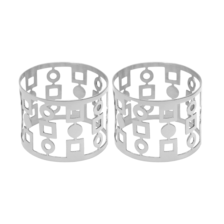Δαχτυλίδι χαρτοπετσέτας Anima 2-pack - Νικελωμένος ορείχαλκος - Hilke Collection
