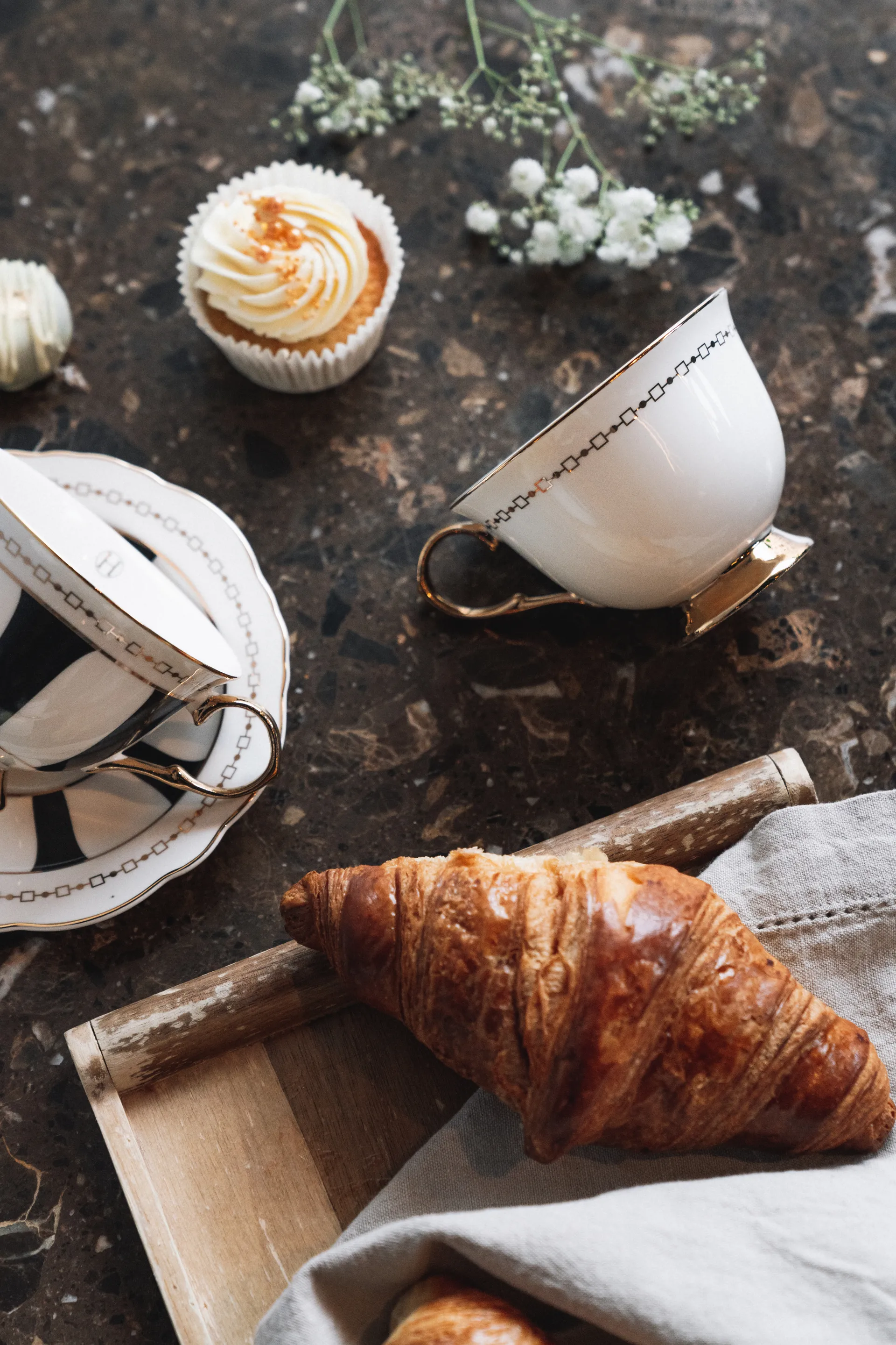 Φλιτζάνι με πιατάκι Anima Bianco , 22 cl Hilke Collection