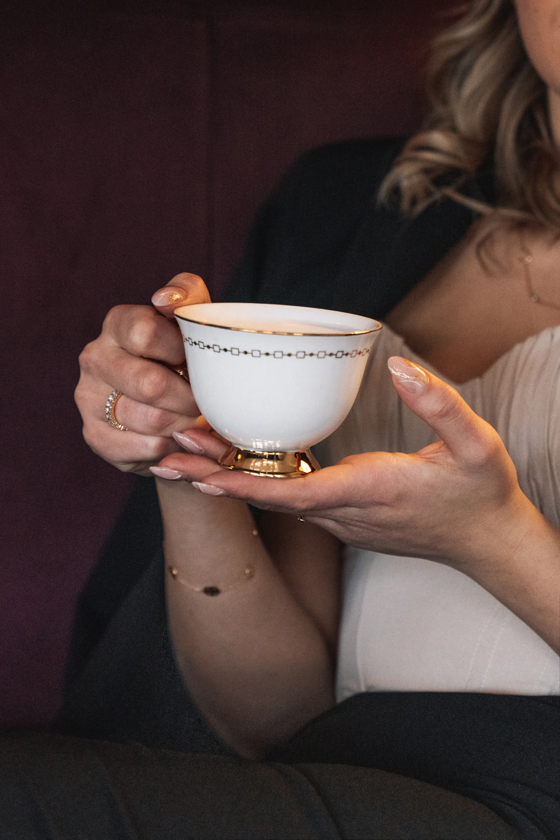 Φλιτζάνι με πιατάκι Anima Bianco , 22 cl Hilke Collection