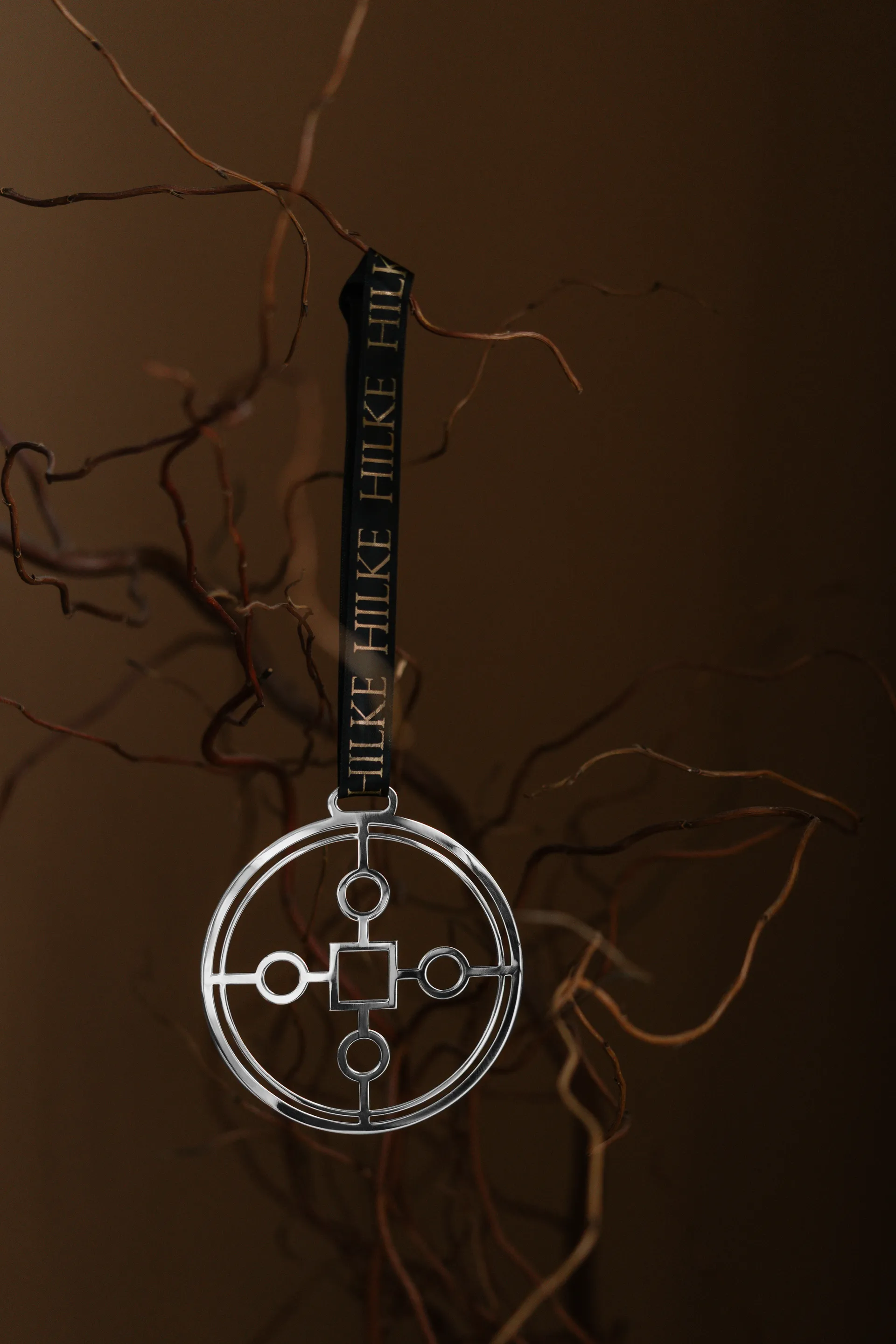 Anima Gemella 1 στολίδι για δέντρο, Νικελωμένος ορείχαλκος Hilke Collection