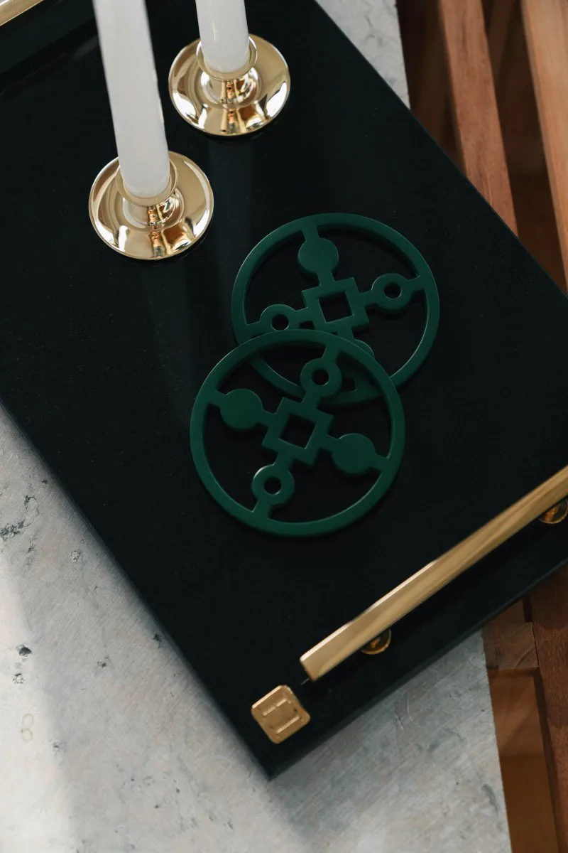 Basso low κηροπήγιο, Μασίφ ορείχαλκος Hilke Collection