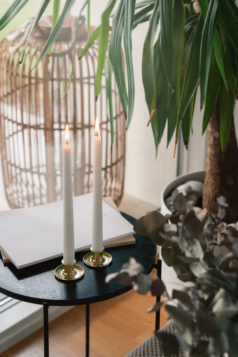 Basso low κηροπήγιο, Μασίφ ορείχαλκος Hilke Collection