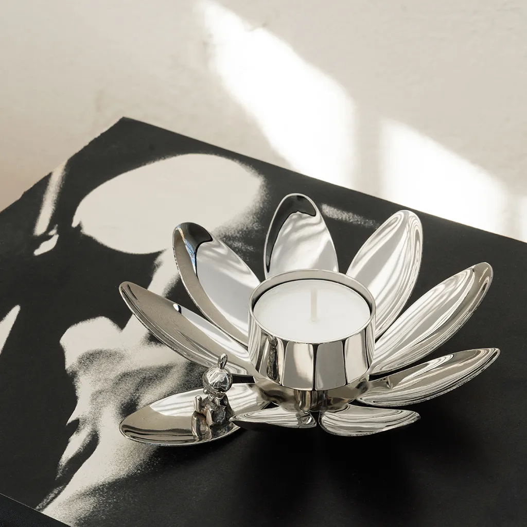 Hilke X Mumin Lilla My κηροπήγιο, Επιχρωμιωμένος ορείχαλκος Hilke Collection