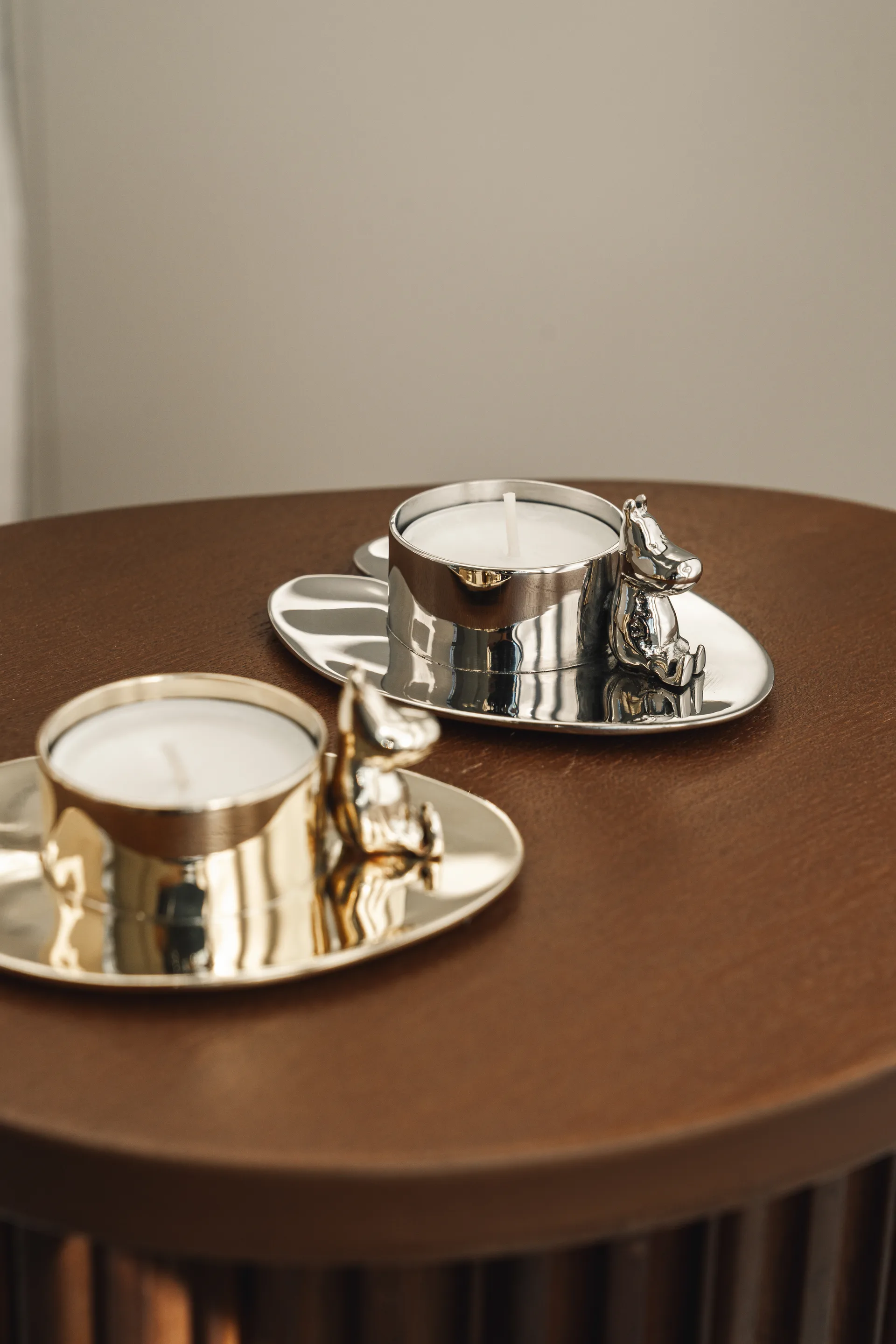 Hilke X Mumin No.3 κηροπήγιο, Επιχρωμιωμένος ορείχαλκος Hilke Collection