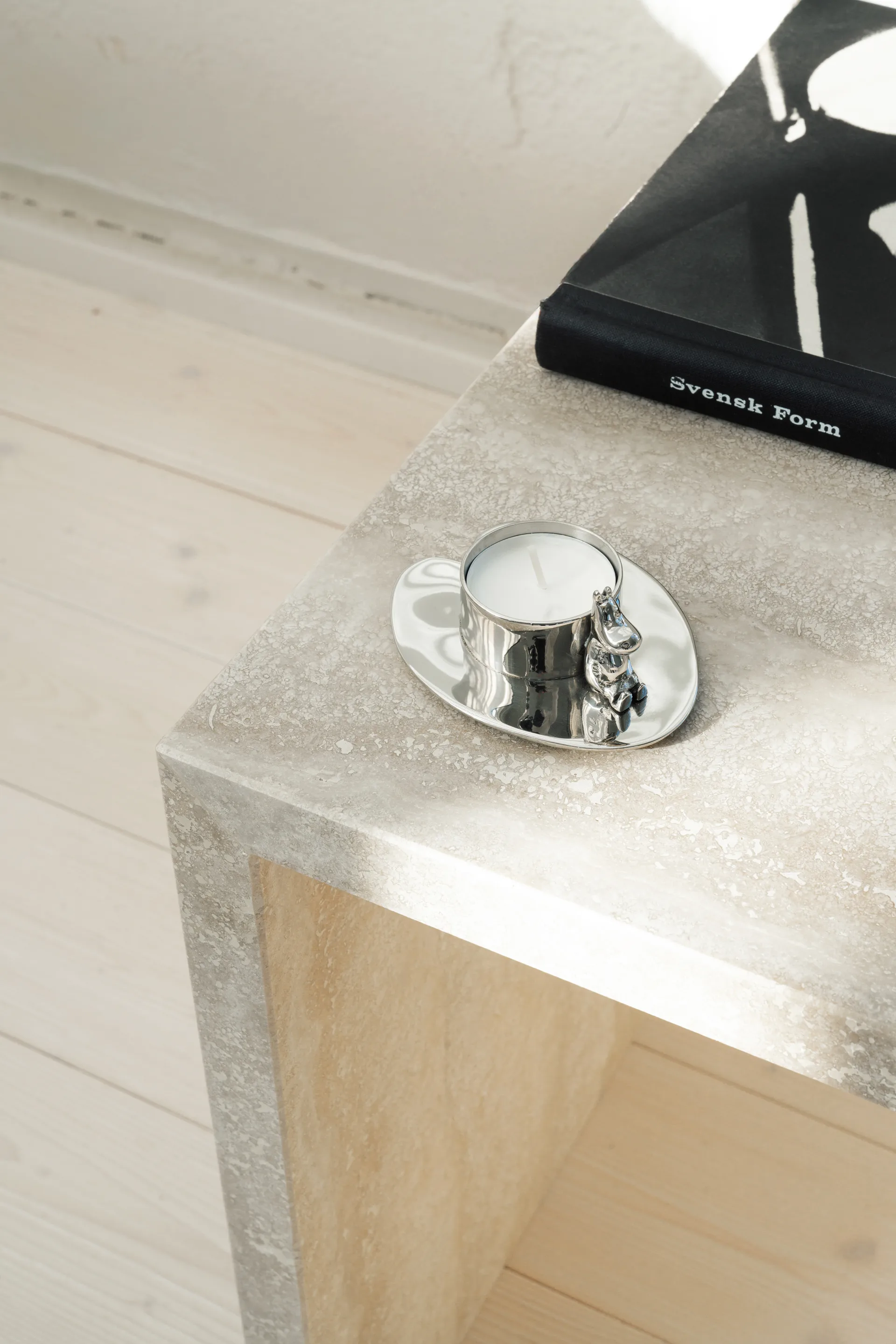 Hilke X Mumin No.3 κηροπήγιο, Επιχρωμιωμένος ορείχαλκος Hilke Collection