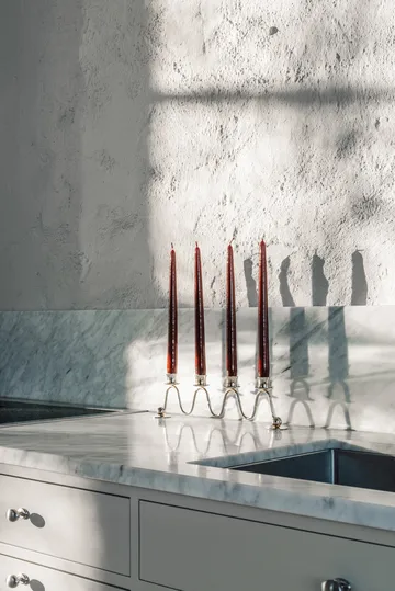 Χριστουγεννιάτικο κηροπήγιο, Lignano Sabbiadoro - Επιχρωμιωμένος ορείχαλκος - Hilke Collection