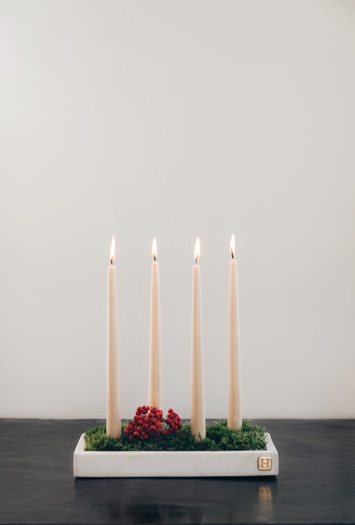 Κεριά Mansion 30 cm 6-pack, Ροζ λάμψη Hilke Collection