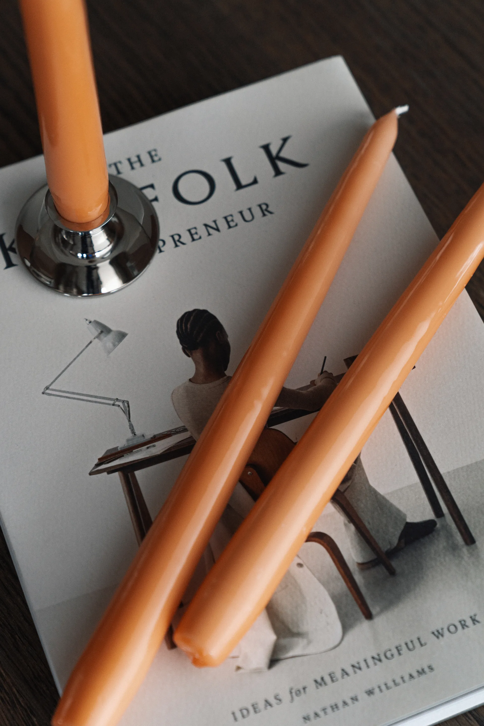 Κεριά Mansion 30 cm 6-pack, Βερίκοκο Hilke Collection