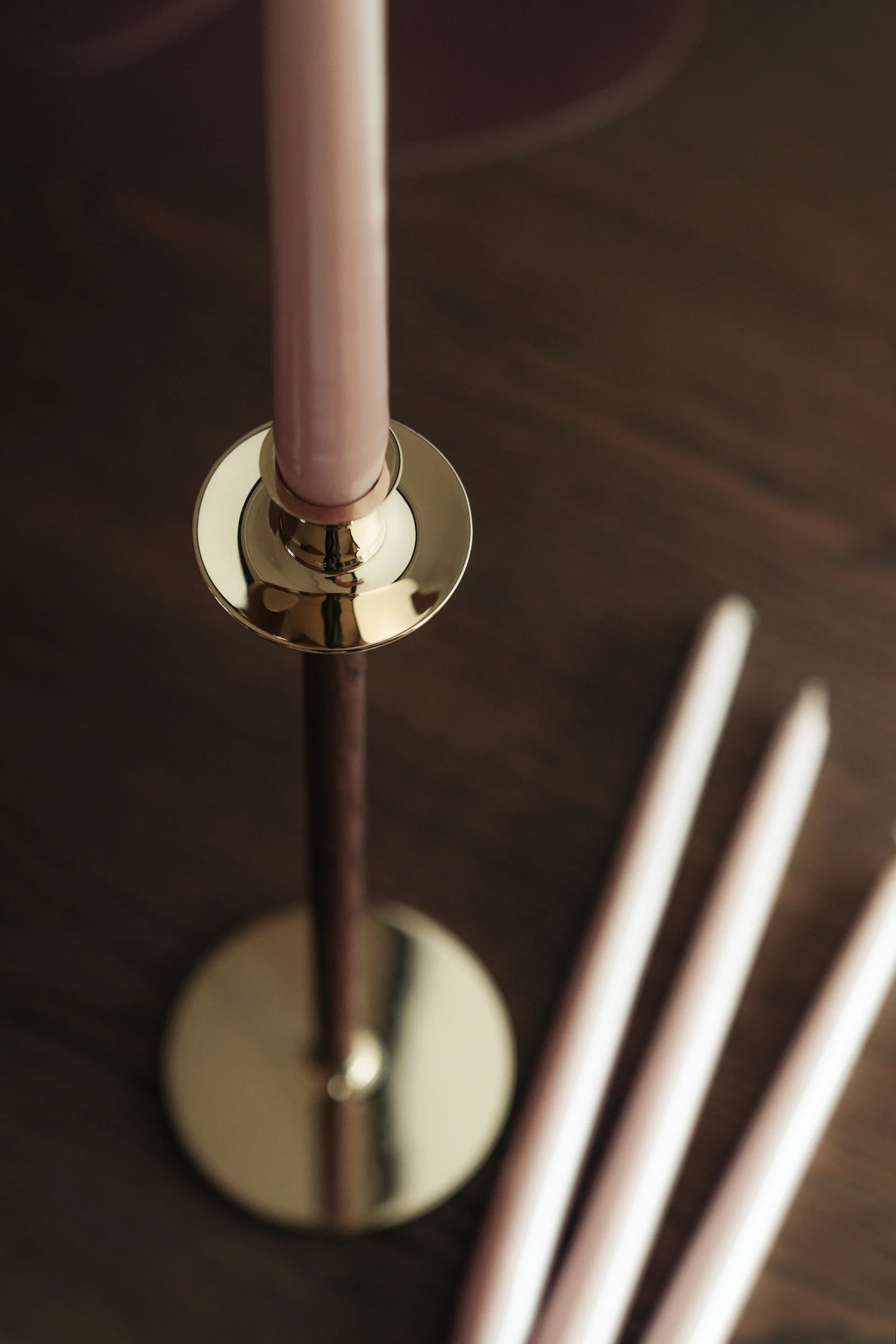 Κεριά Mansion 30 cm 6-pack, Αχνό Ροζ Πέρλα Hilke Collection