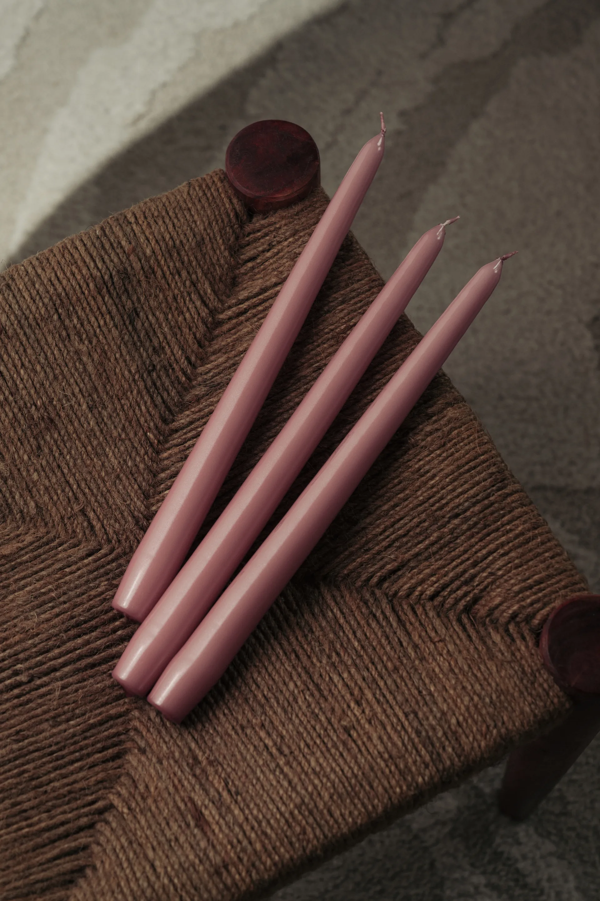 Κεριά Mansion 30 cm 6-pack, Ροζ Μεταλλικό Hilke Collection