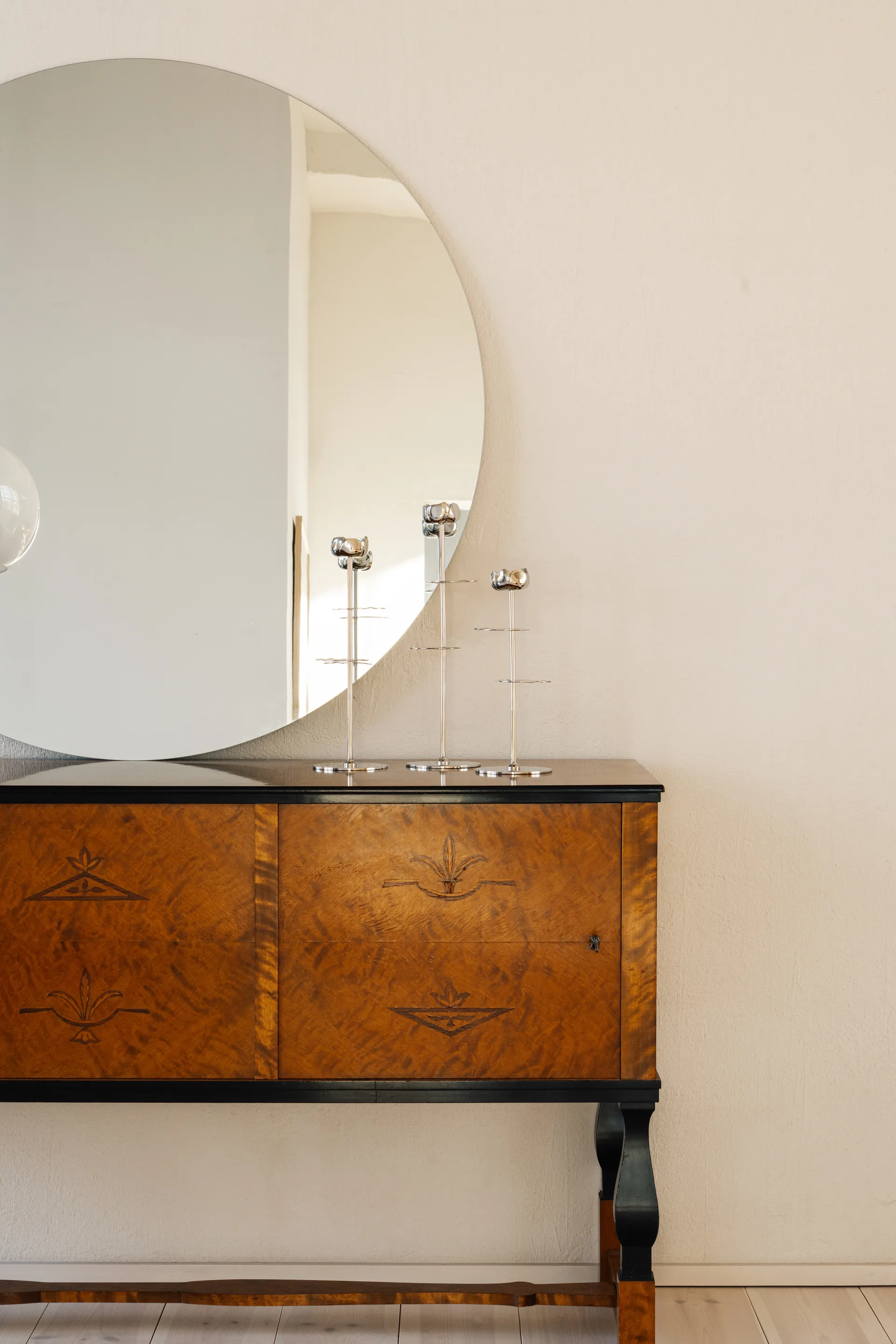 Κηροπήγιο Ninfea Alta 30 cm, Επιχρωμιωμένος ορείχαλκος Hilke Collection