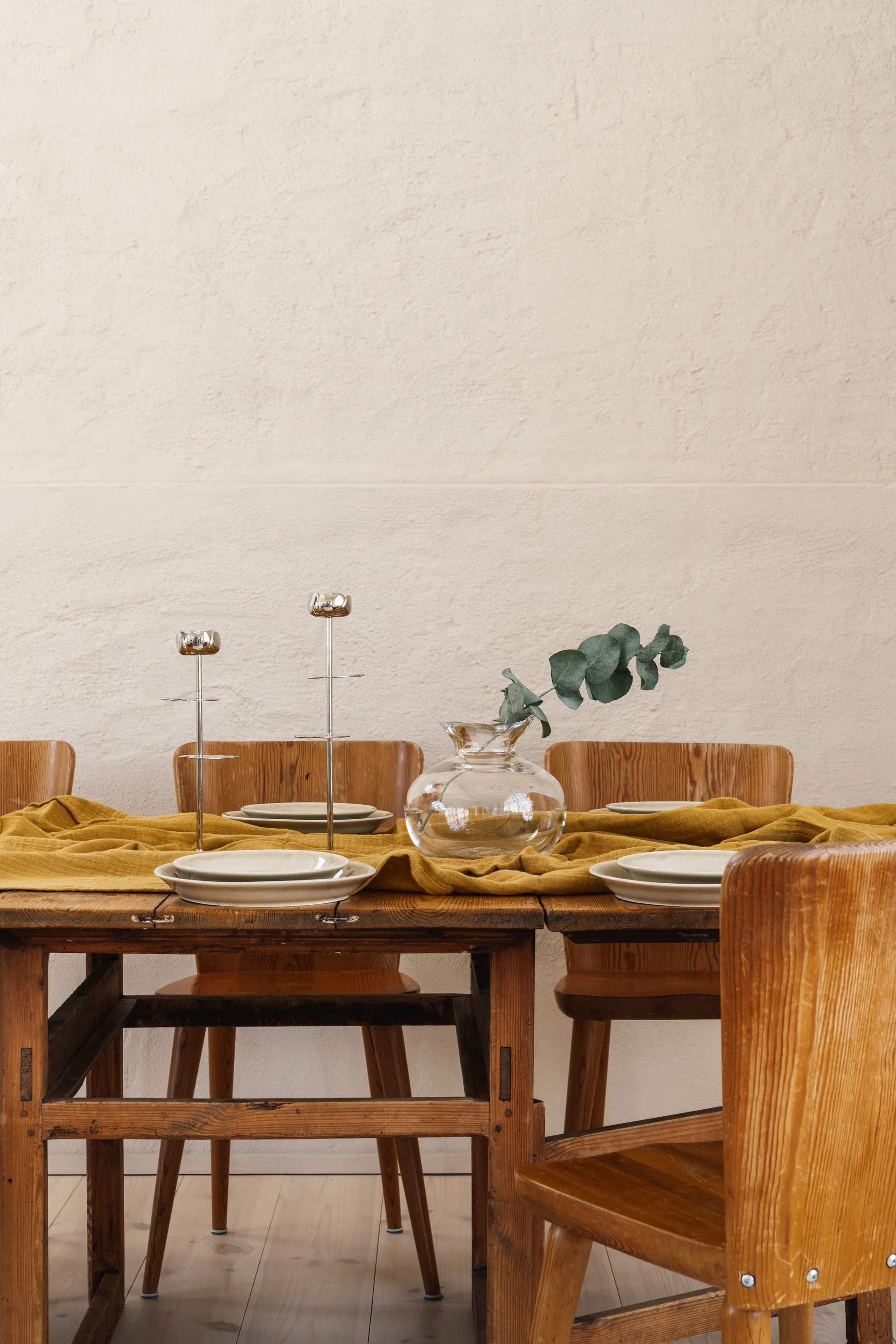 Κηροπήγιο Ninfea Alta 40 cm, Επιχρωμιωμένος ορείχαλκος Hilke Collection