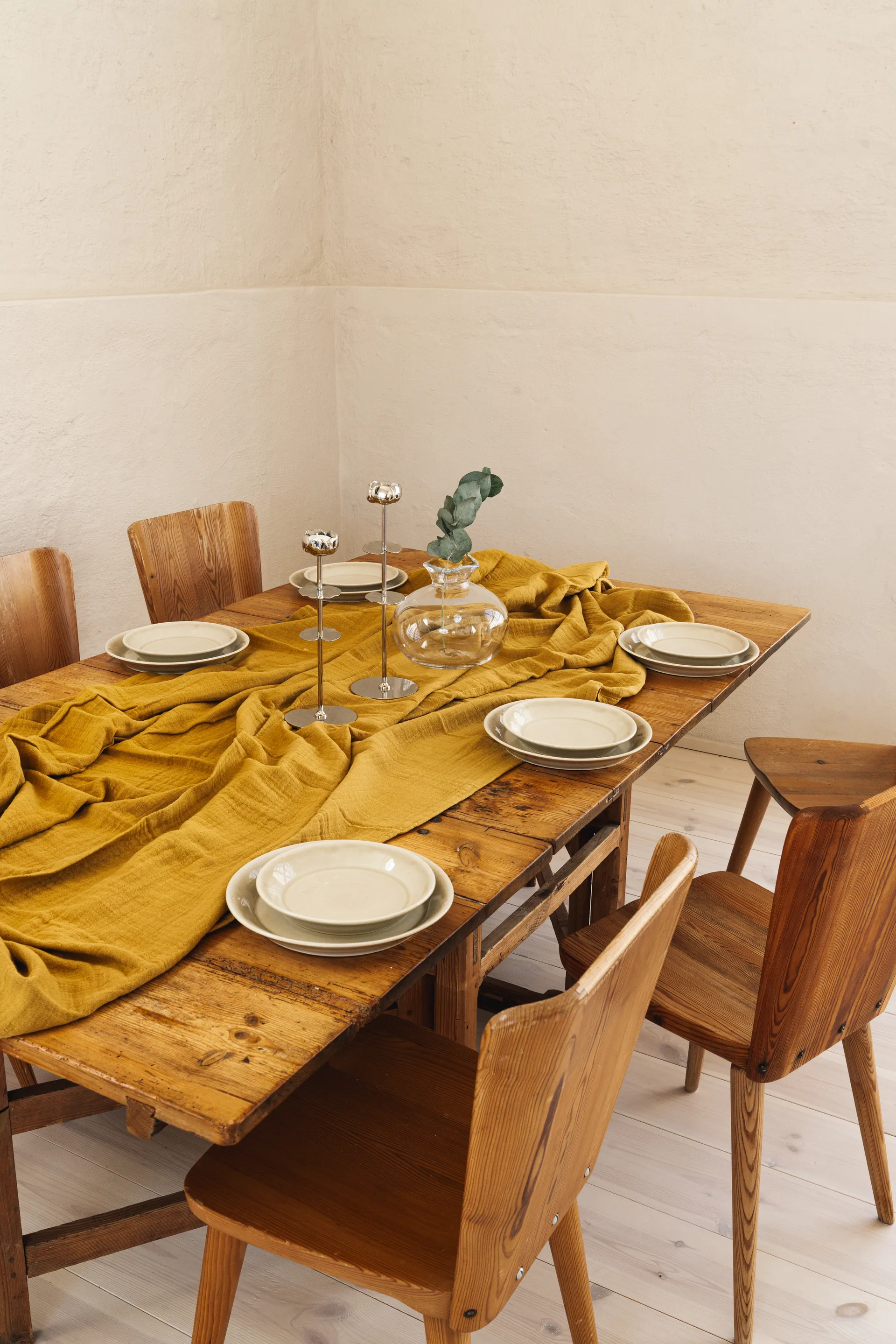 Κηροπήγιο Ninfea Alta 40 cm, Επιχρωμιωμένος ορείχαλκος Hilke Collection