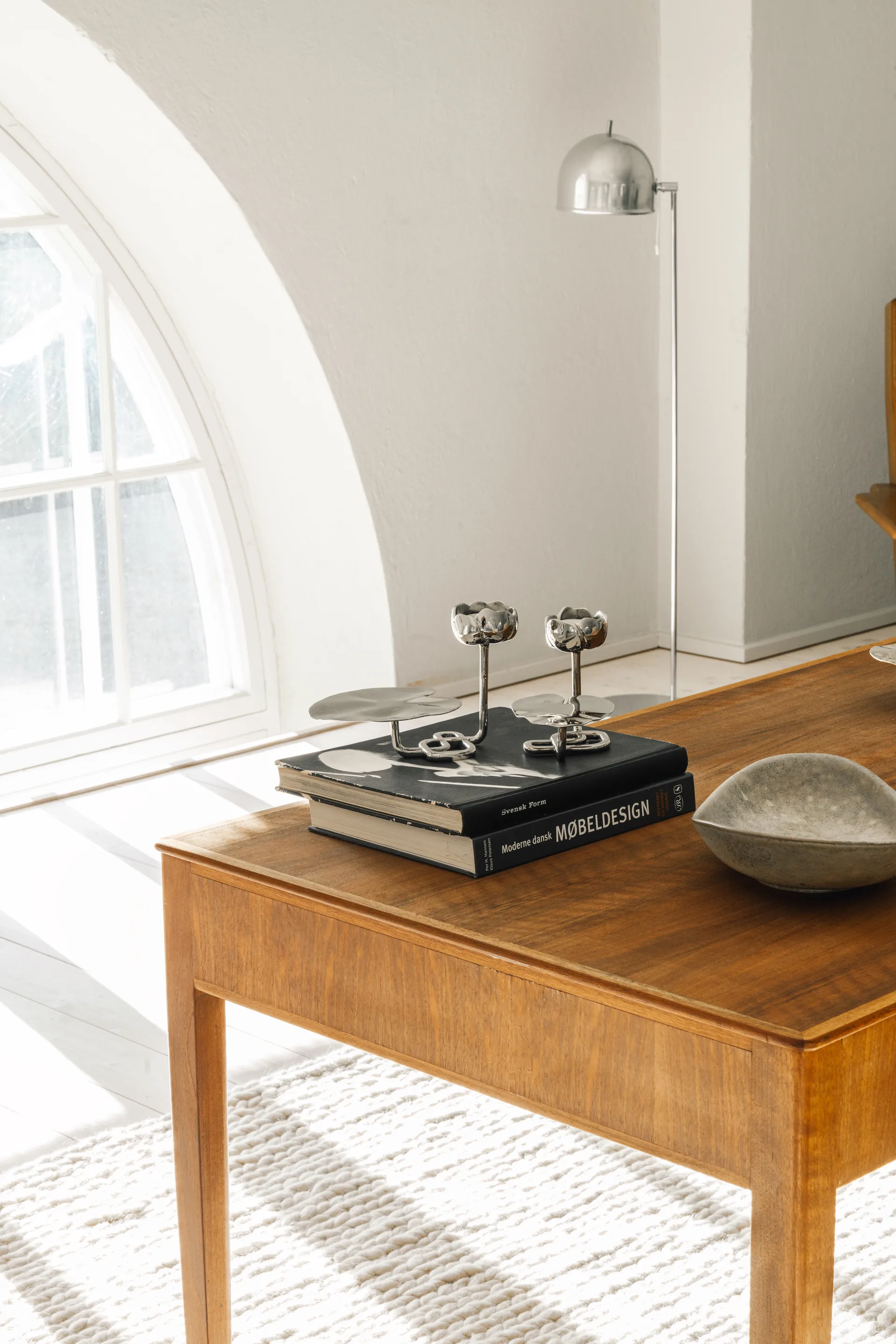 Κηροπήγιο Ninfea No.2, Επιχρωμιωμένος ορείχαλκος Hilke Collection