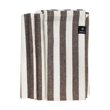 Bretagne υφασμάτινη πετσέτα φαγητού 50x50 εκ. σετ 4 τεμαχίων - Chocolate - Himla