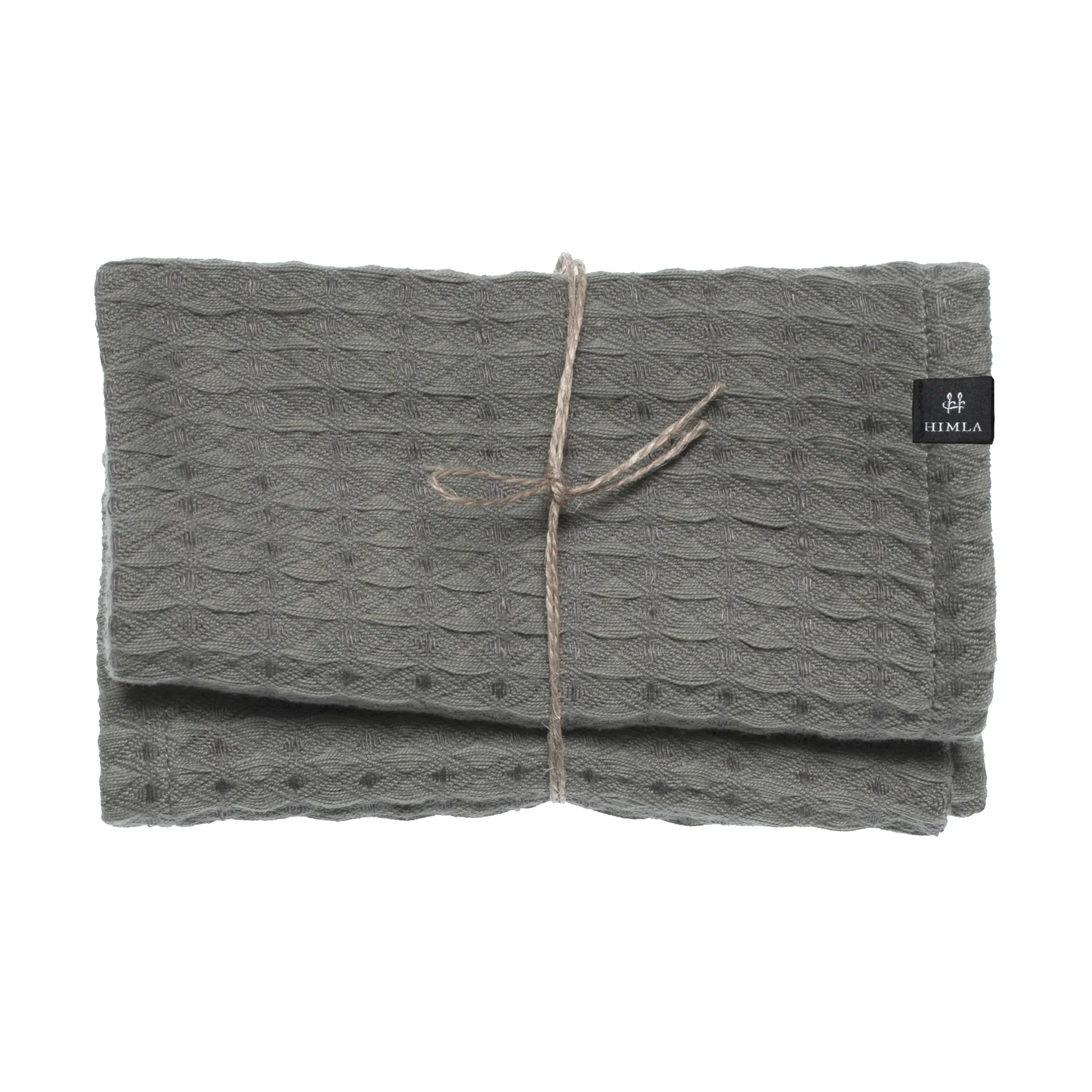 Πετσέτα για φιλοξενούμενους, Ego, 30x30 εκ, συσκευασία 2 τεμαχίων, Ανθρακί Himla