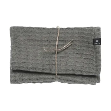 Πετσέτα για φιλοξενούμενους, Ego, 30x30 εκ, συσκευασία 2 τεμαχίων - Ανθρακί - Himla