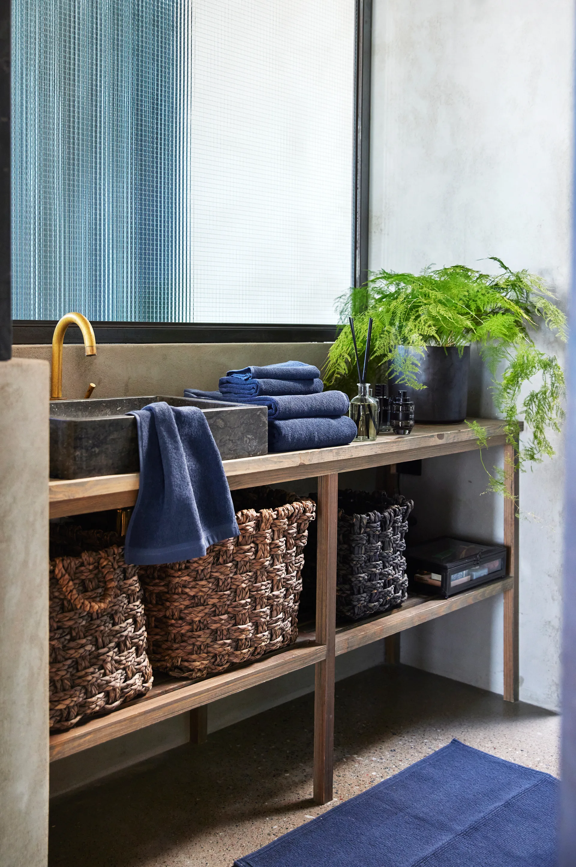 Lina πετσέτα indigo, 30x50 cm Himla