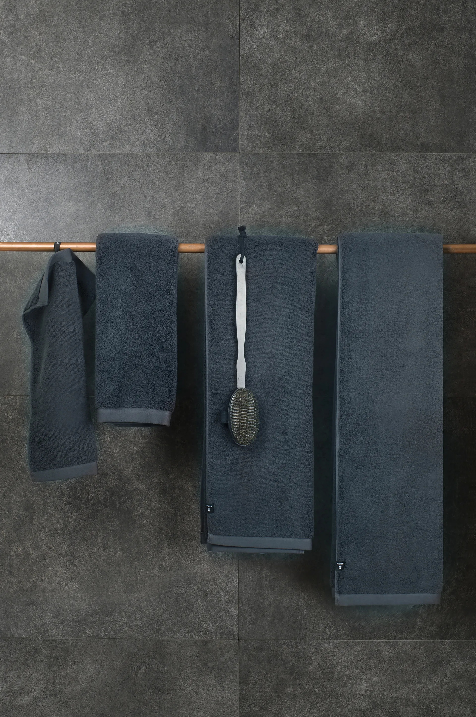 Maxime βιολογική πετσέτα blue shadow, 50x70 cm Himla