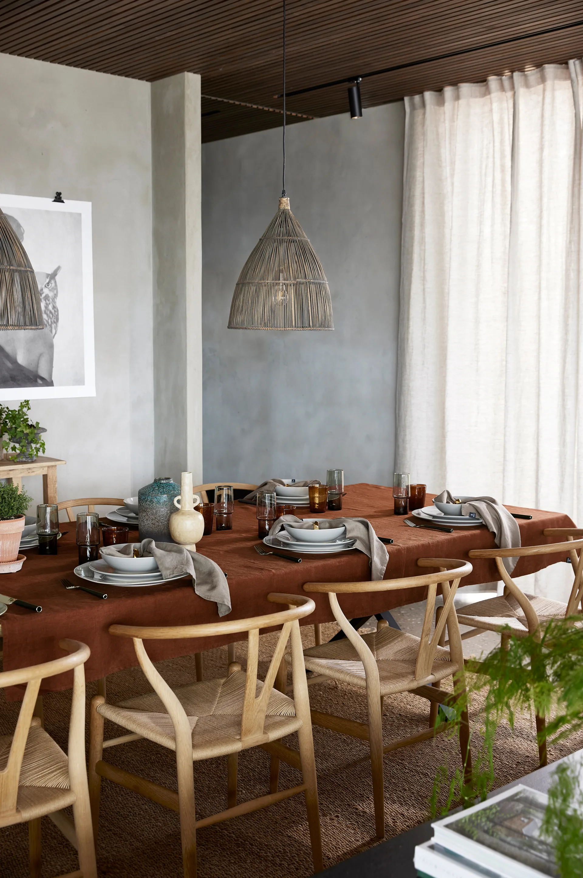 Sunshine κουρτίνα με δέστρα 140x290 cm, Πλιγούρι βρώμης (φυσικό) Himla