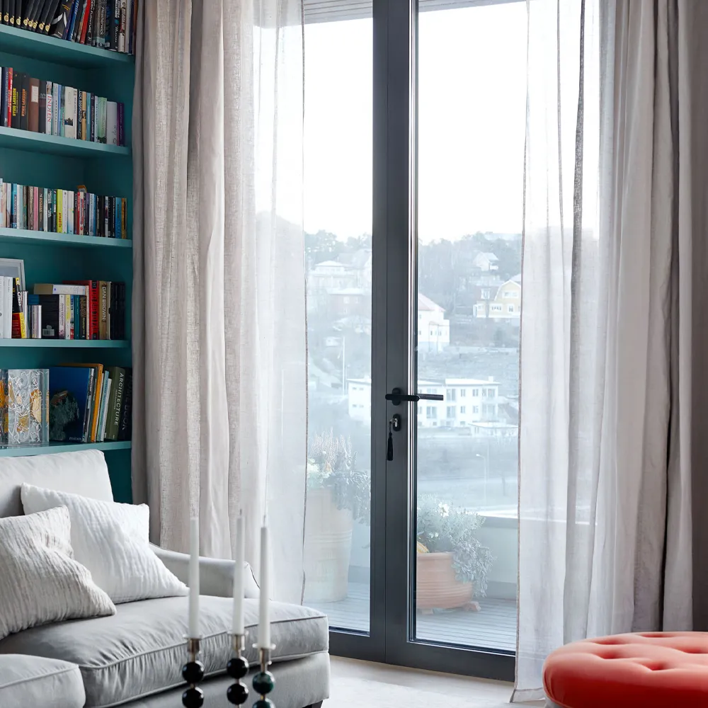 Sunshine κουρτίνα με δέστρα 140x290 cm, Σταχτί (γκρι) Himla