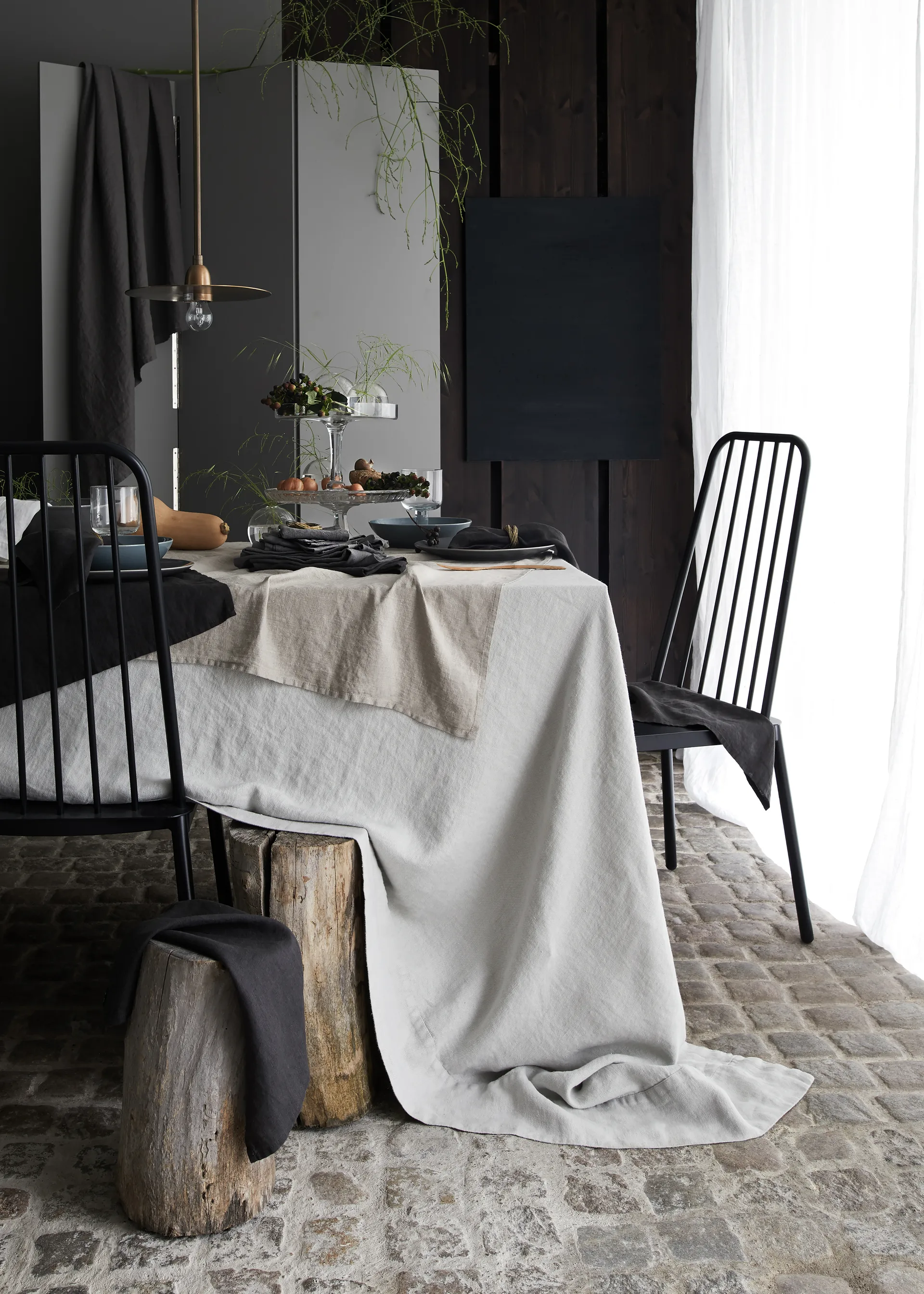 Sunshine τραπεζομάντιλο φυσικό, 145x250 cm Himla