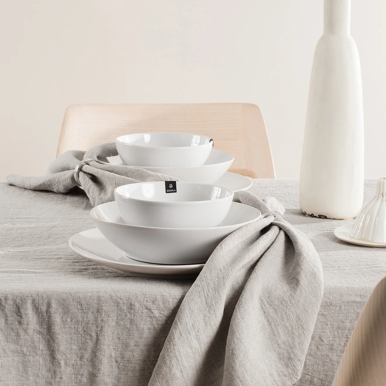 Sunshine πετσέτα Συσκευασία 4 τεμαχίων, Σταχτί (ανοιχτό γκρι) Himla