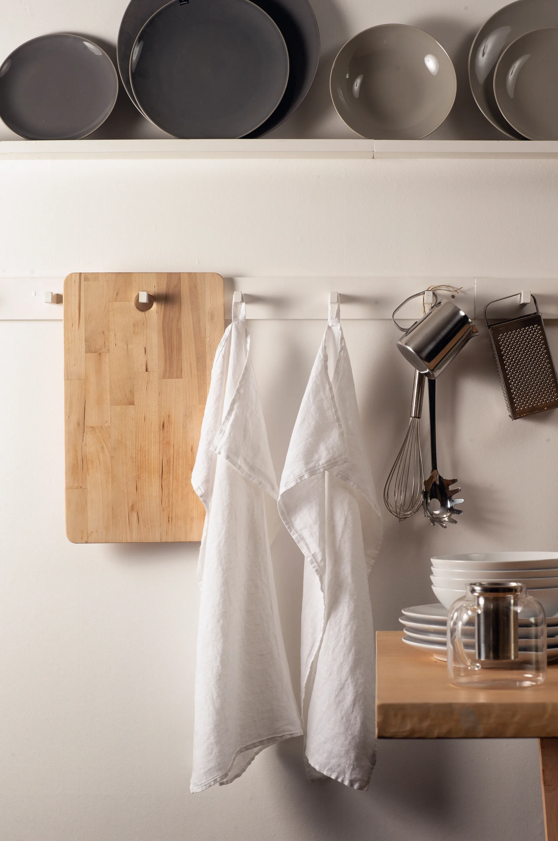 Sunshine πετσέτα κουζίνας Συσκευασία 4 τεμαχίων, Λευκό Himla