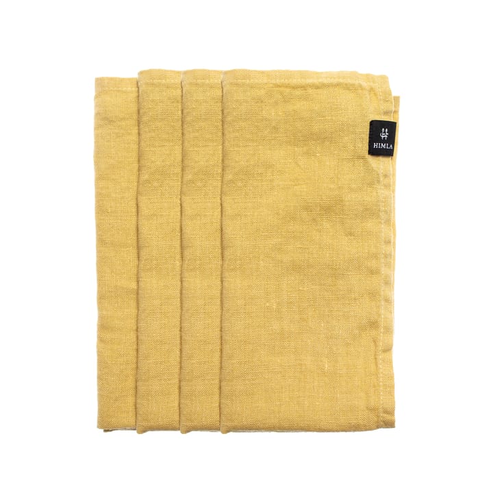 Sunshine πετσέτα Συσκευασία 4 τεμαχίων - Μέλι (κίτρινο) - Himla