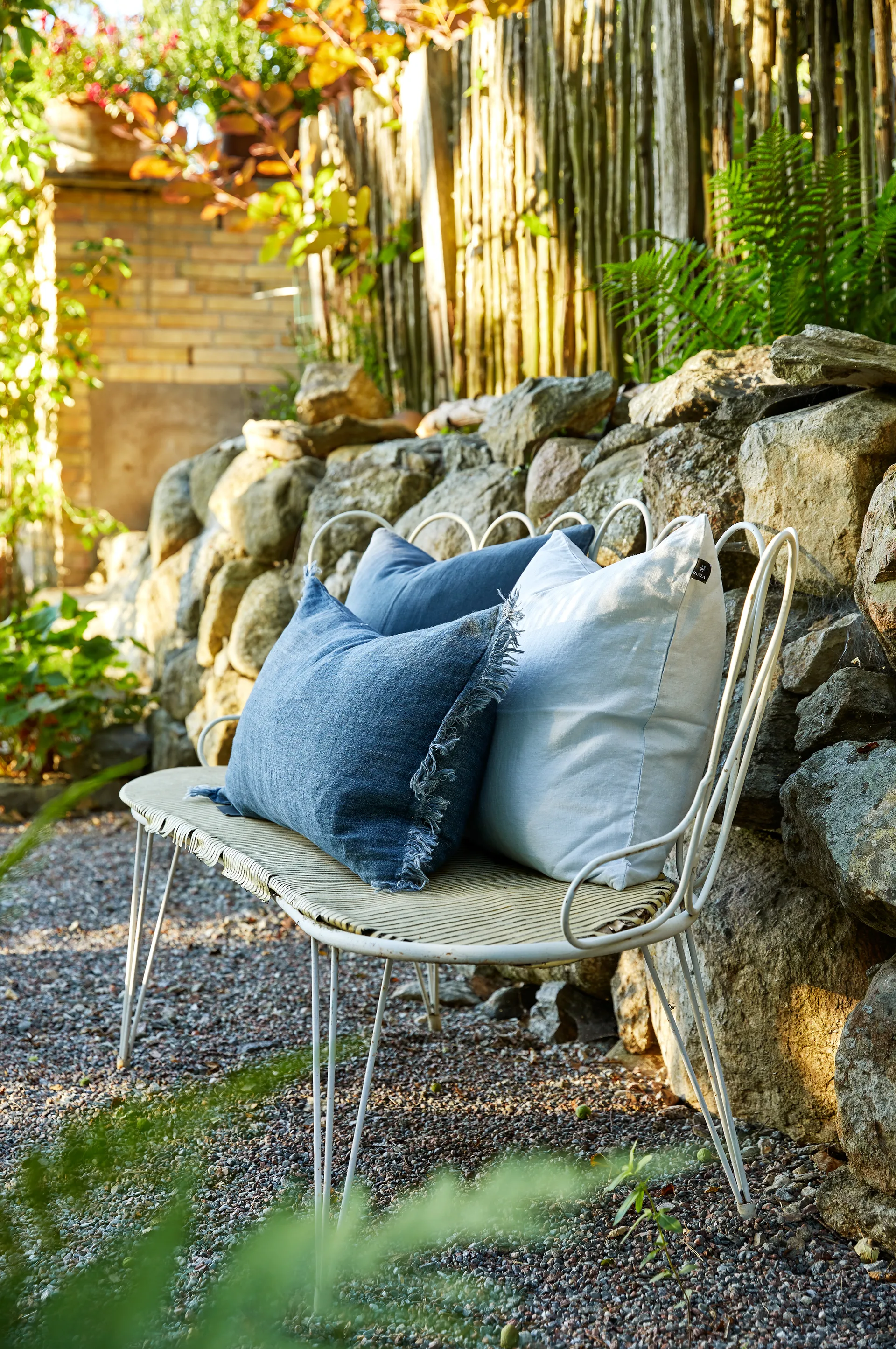 Sunshine μαξιλαροθήκη 50x50 εκ., Σιωπή (μπλε) Himla