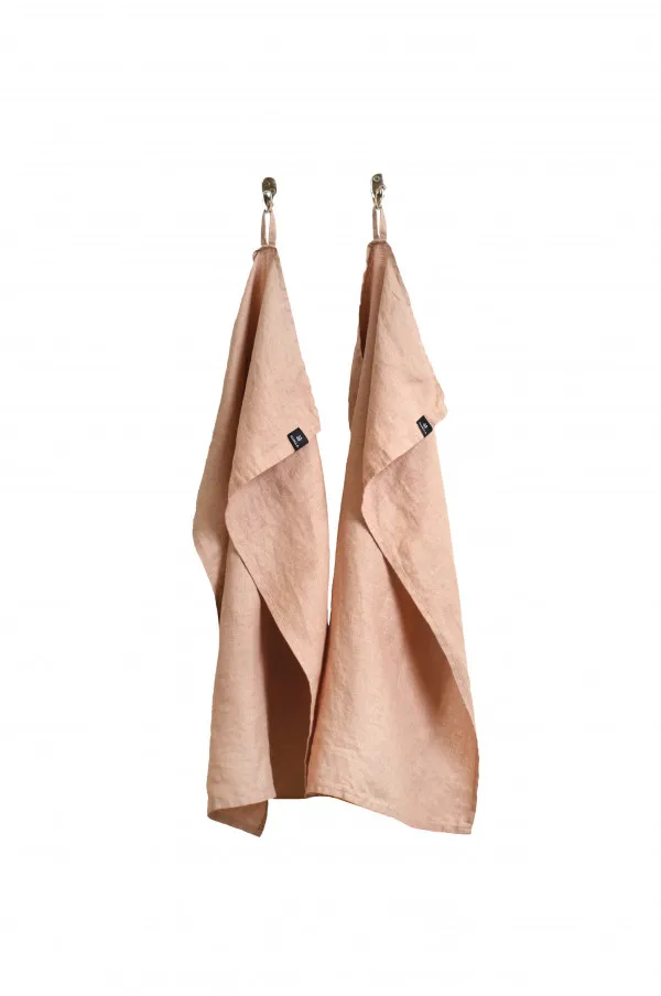 Πετσέτες κουζίνας Sunshine 50x70 cm σετ 2 τεμαχίων - Nude - Himla