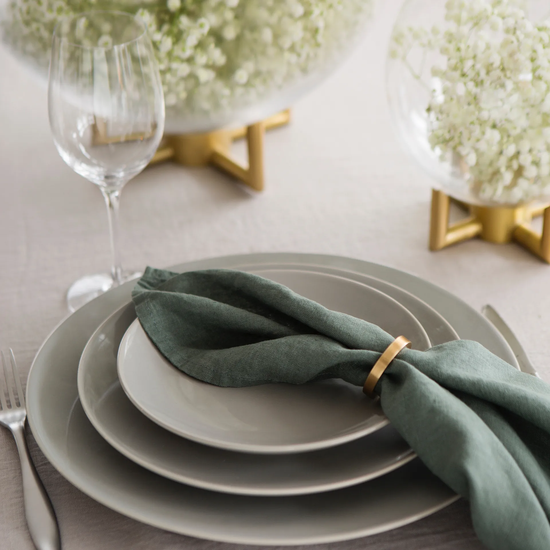 Vasa δαχτυλίδι πετσέτας Συσκευασία 4 τεμαχίων, μπρούτζος Himla