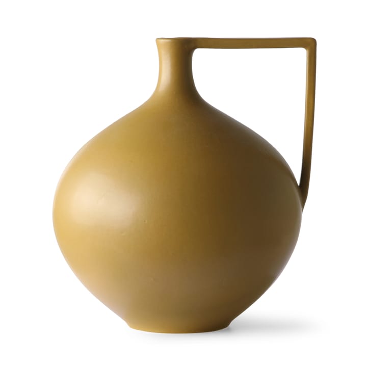 Ceramic Jar βάζο L 26.5 cm - μουσταρδί - HKliving