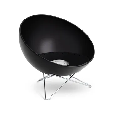 BOWL 57 εστία φωτιάς   - Μαύρο-ασημί, βάση αστεριού - Höfats