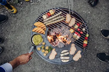 BOWL 57 εστία φωτιάς   - Μαύρο-ασημί, βάση αστεριού - Höfats