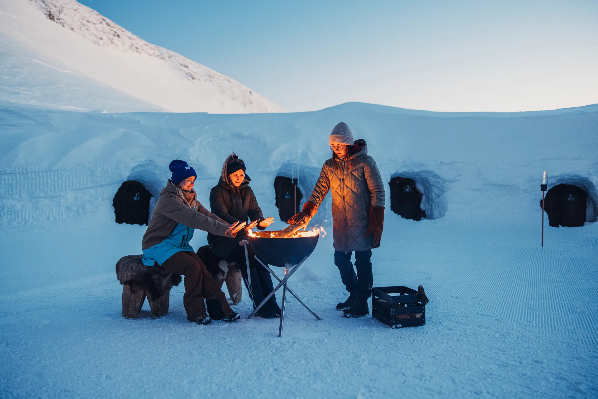 BOWL 57 εστία φωτιάς  , Μαύρο-ασημί, τρίποδο σταντ Höfats