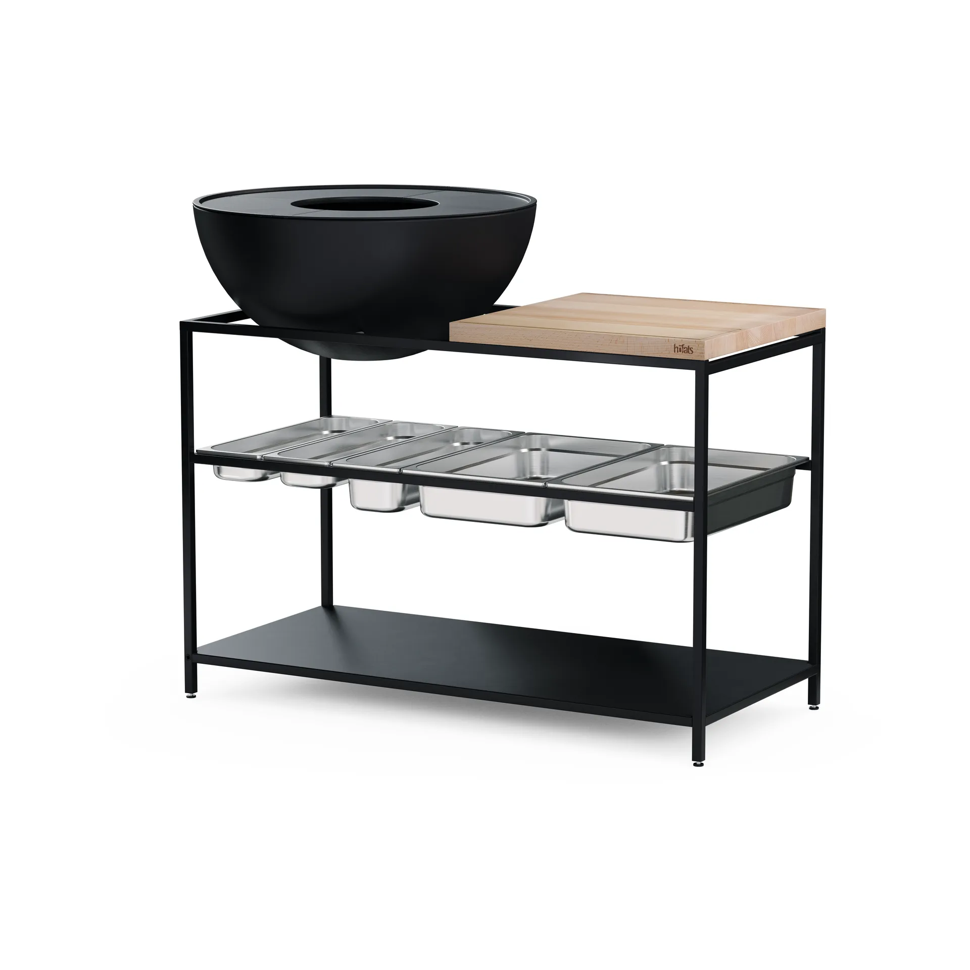 FIRE KITCHEN κουτιά αποθήκευσης  , Ανοξείδωτο ατσάλι, 5 τεμάχια Höfats