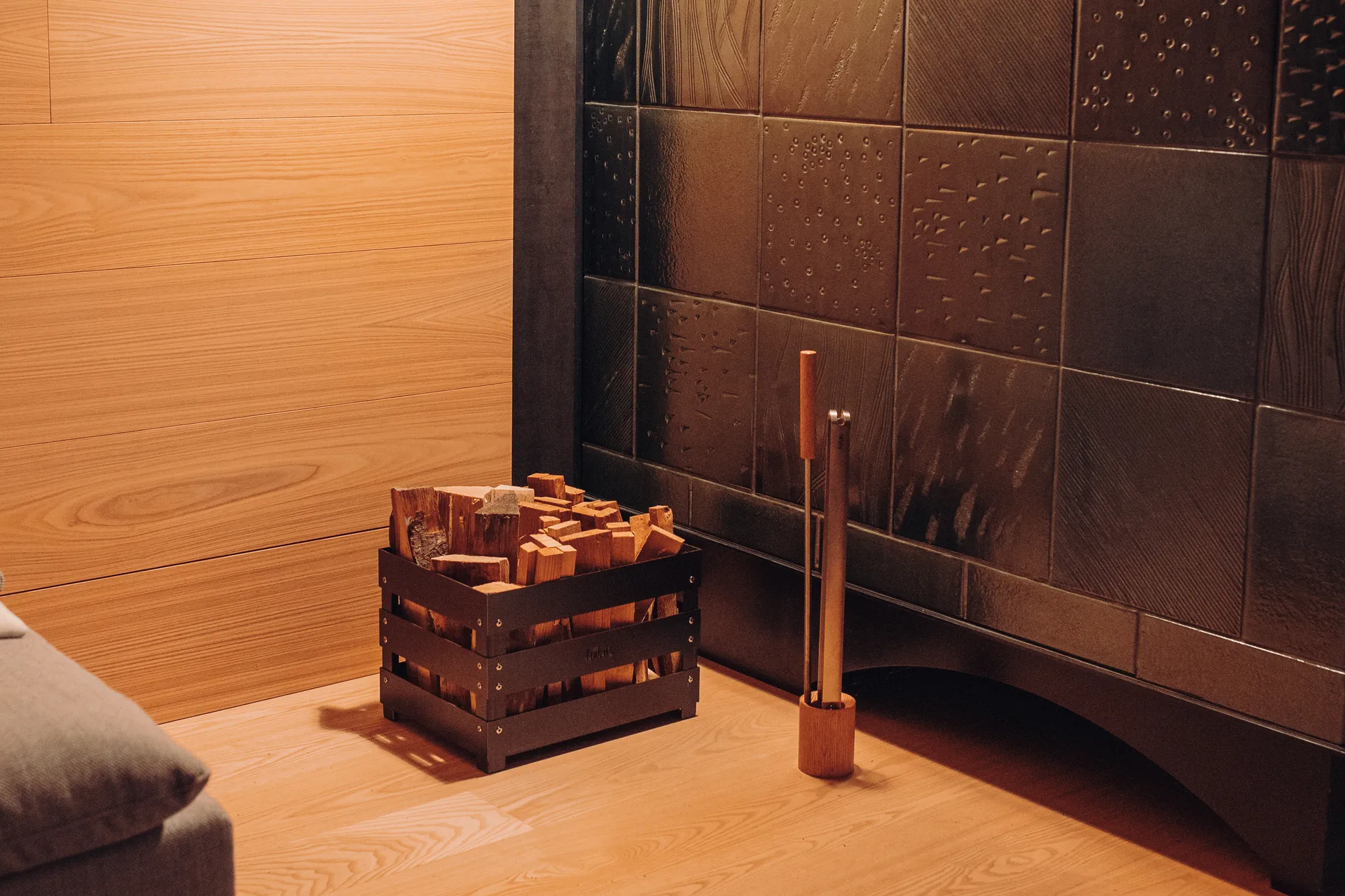 Höfats σετ εργαλείων φωτιάς  , Ανοξείδωτος χάλυβας-τέφρα, 3 μέρη Höfats