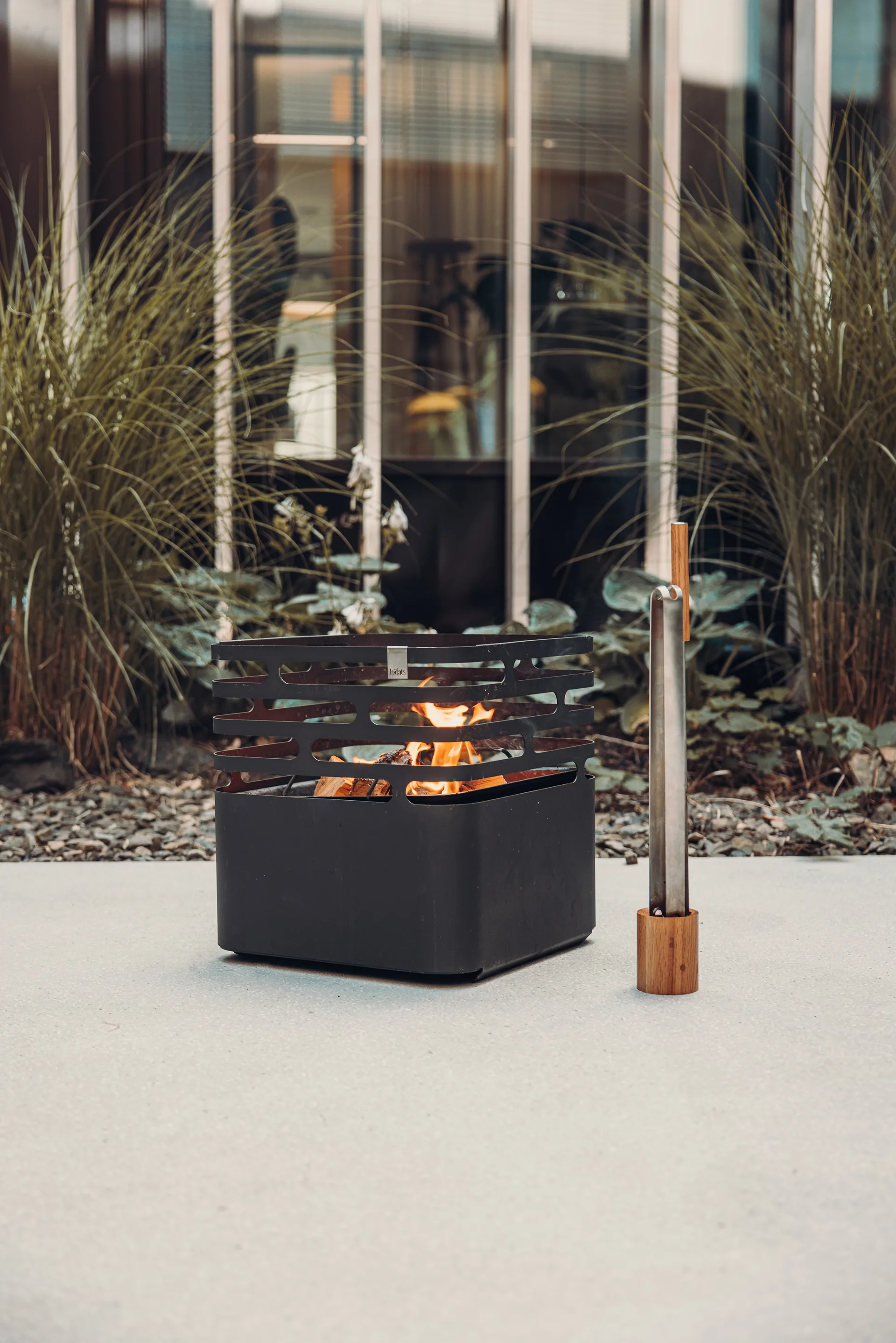 Höfats σετ εργαλείων φωτιάς  , Ανοξείδωτος χάλυβας-τέφρα, 3 μέρη Höfats