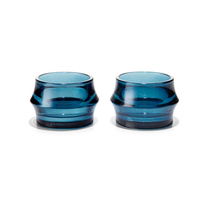 Φαναράκι κεριών Arc 5 cm 2 τεμαχίων - Σκούρο μπλε - Holmegaard