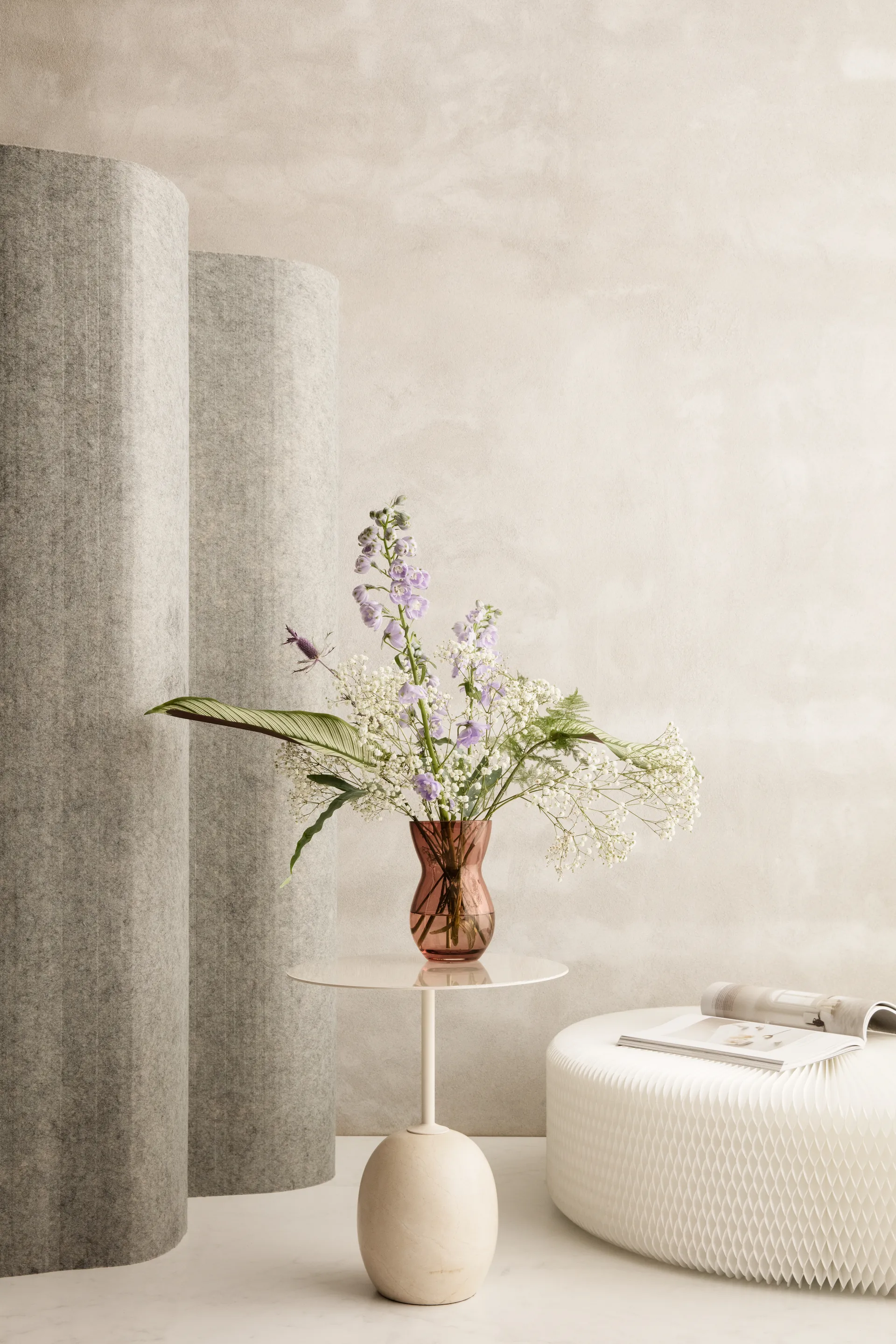 Calabas βάζο 21 cm, Ανοιχτό μπορντό Holmegaard